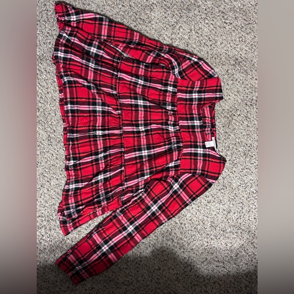 Cat & Jack Girl’s Plaid Top Size 10/12 - Picture 1 of 4